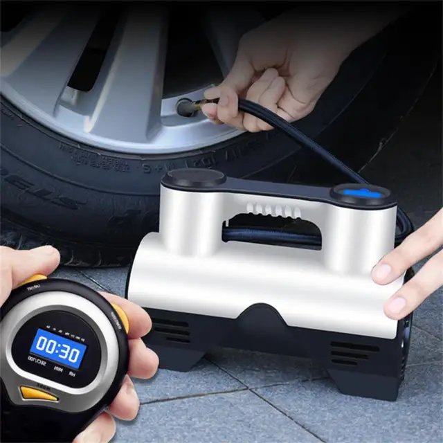 Car Electric Air Pump Car Small Portable Pump 12V High Power Air Pump Car Air Compressor For Car Motorcycle Bicycle