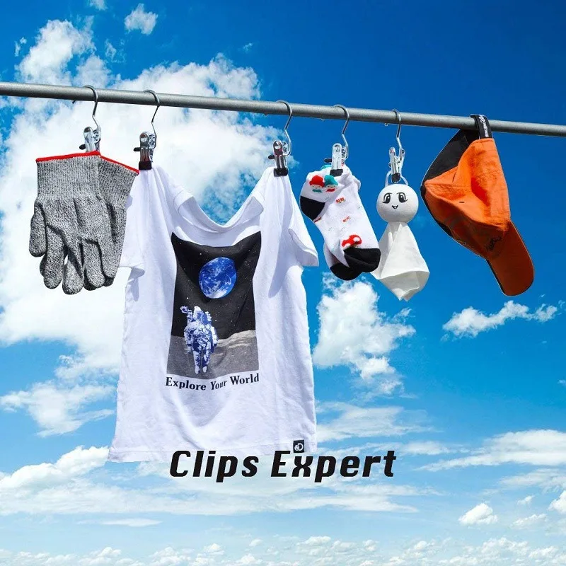 Windbreak зажим из нержавеющей стали Многофункциональная вешалка S занавес крюк Пояс