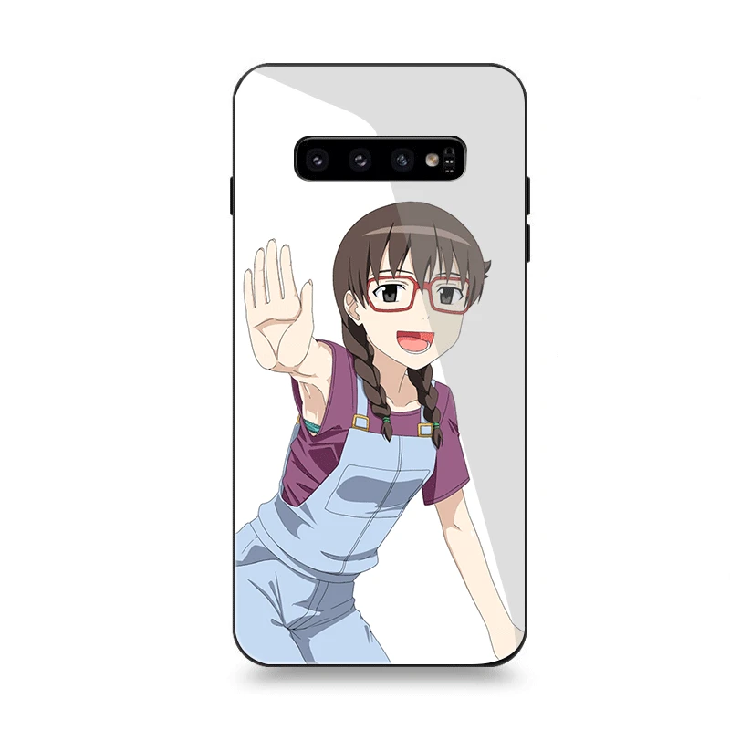 Чехол для телефона стекло для samsung A10 A20 A30 A40 A50 A60 A70 S7 Edge S8 Plus Note 8 9 S10 крышка цветок Рин-не Kyouno Madoka