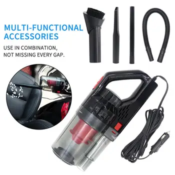 

Lightweight Portable DC 12V Corded Car Vacuum Cleaner 150W 6000PA Strong Power Suction Powered By Outlet Wet/Dry Handheld