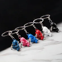 Италия мотоцикл цветной брелок оптом креативный металлический сплав мотоцикл брелок на подарок