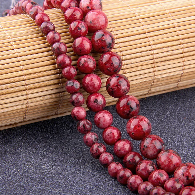 Natural Stone Brown Aragonites Jades Bead Chalcedony Smooth Agates Loose Spacer Beads For Jewelry Bracelet Making 15.5"strand