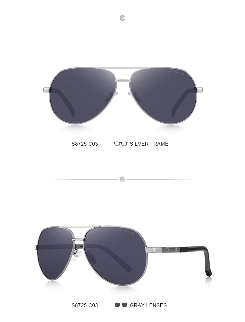 Мужские очки линзами с поляриз. покр. MERRYS, черно-красно-золотистые солнцезащитные очки для вождения в винтажной алюминиевой оправе с линзами с поляризованным покрытием, лето