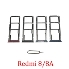 Лотки для SIM-карты, SD-карты для телефона Xiaomi Redmi 8 8A, оригинальный держатель для SIM-карты, слот для SIM-карты, выдвижная часть для Redmi 8 8A + Pin Лотки для SIM-карты, SD-карты для телефона Xiaomi Redmi 8 8A, оригинальный держатель для SIM-карты, слот для SIM-карты, выдвижная часть для Redmi 8 8A + Pin