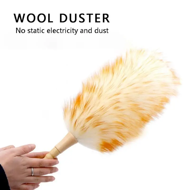 Anti Static Dust Brush Cleaning Feather Duster Hanging Rope Sweeping Tool