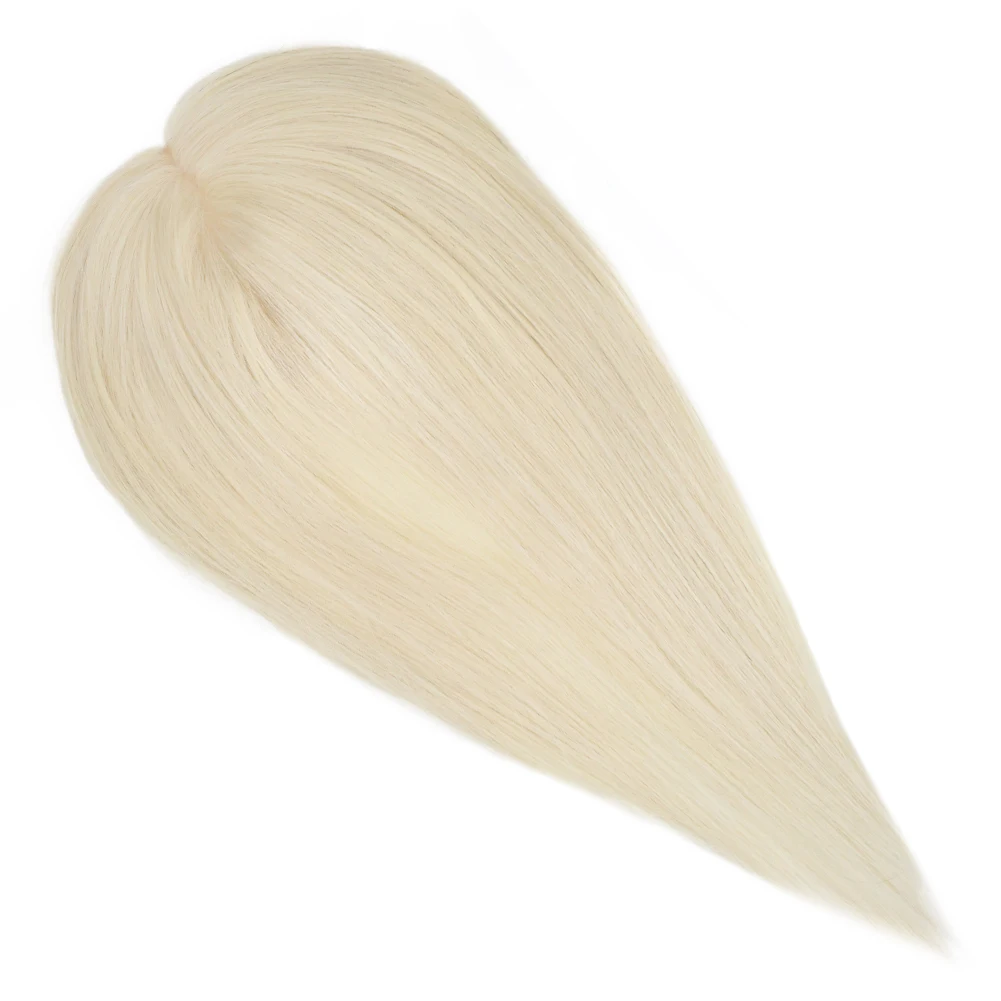 Ugeat-adornos para el pelo de corona para mujer, accesorio para el pelo con pinza, color rubio platino #60, para pelo fino, Mono, corona, Base 5x5 pulgadas
