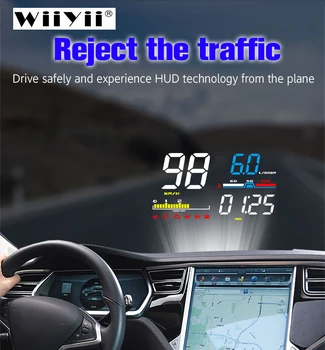 OBHUD Car HUD Head Up Display D5000 OBD2 Diagnostic Tool Digital Speedometer Windshield Screen Projector Free Shipping vjoycar c500 hd projector head up display digital speedometer car hud obd2 windshield projector stereo imaging 8 display mode 30