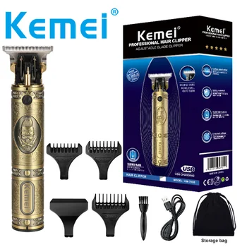 

Kemei 10W Professional men trimmer beard electric clipper barber hair cutting machine revised to andis outliner gtx gto d8 blade