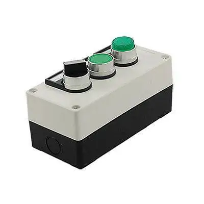 

600V 10A Green Self Locking Switch Push Button Station