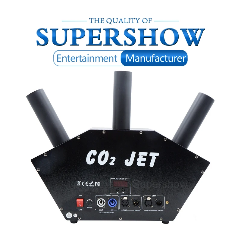 3 головки CO2 струйная Пушка машина сценические спецэффекты dmx512 контрольная машина для концертного шоу Вечерние