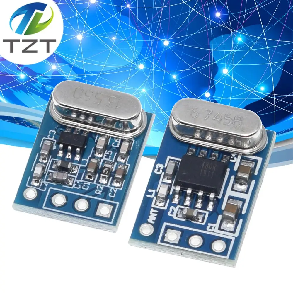 1 комплект 2 шт. 433 МГц беспроводной передатчик приемник модуль SYN115 SYN480R ASK/OOK чип PCB для arduino