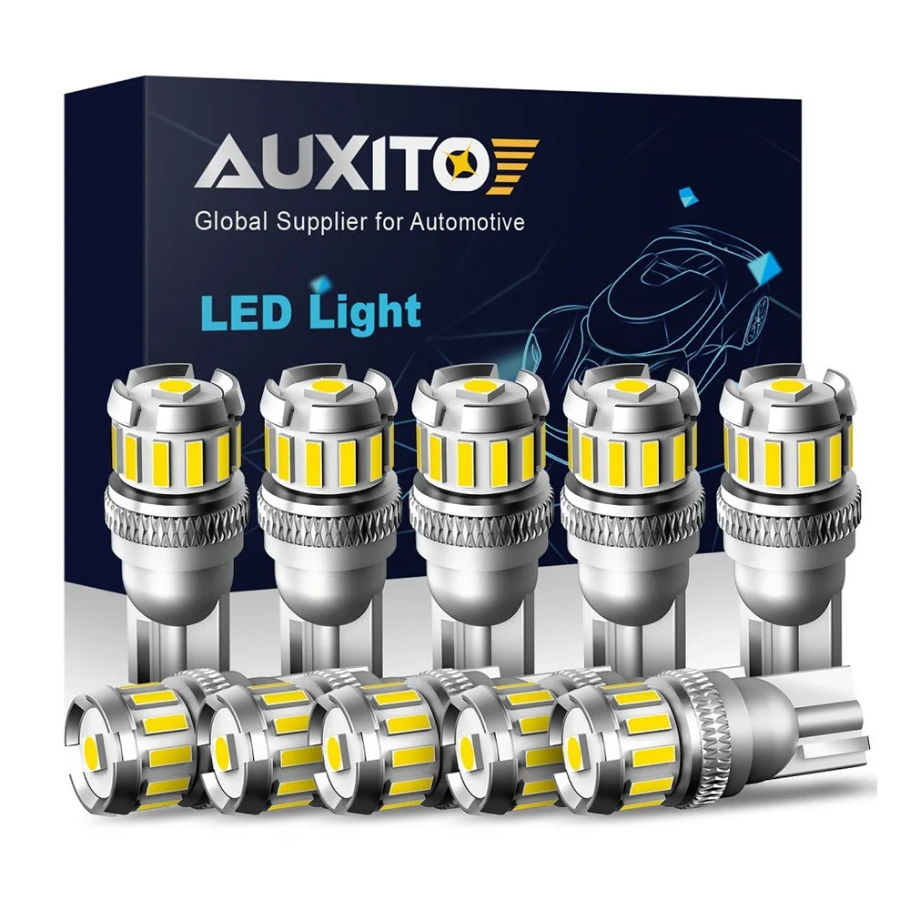 Светодиодный T10 лампы 10X W5W, Canbus 4014 3020SMD для BMW Audi, автомобильные парковочные огни, внутренняя карта, Купольные огни 12 В, белые 6500K|Сигнальная лампа| | АлиЭкспресс