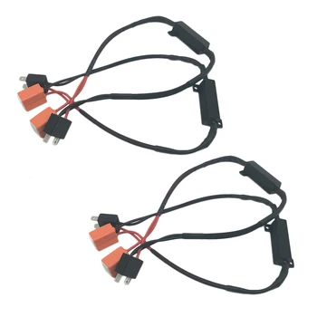 

4X H7 50W 12V Car LED DRL Fog headlight load resistor Turn Singal Load Resistor Canbus Error Free Wiring Canceller Decoder