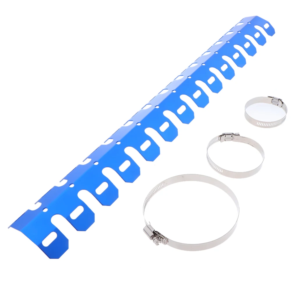 Motorcycle 60cm Exhaust Mufflers Anti Hot Aluminum Heat Shield Cover Pipe Leg Protector Universal for 2-stroke motorcycle Yamaha