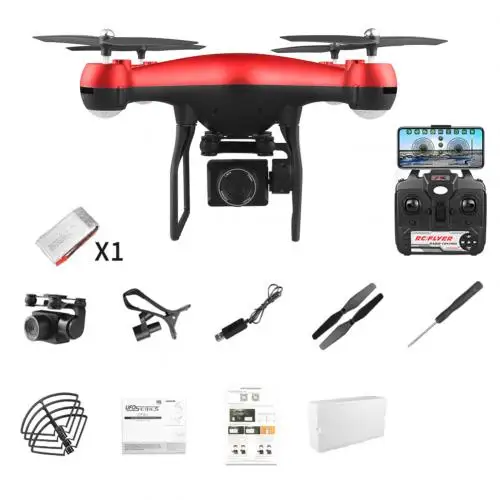 Red Single Battery F68 2,4G 6Axis 4K широкоугольный WiFi HD камера удержание высоты RC Квадрокоптер детские игрушки дети пульт дистанционного управления Самолет rc Дрон игрушки - Цвет: Red Single Battery