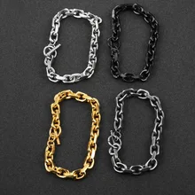 Модный браслет-цепочка из нержавеющей стали в стиле рок для мужчин, модные аксессуары, Круглый браслет, вечерние ювелирные изделия в стиле панк-рок