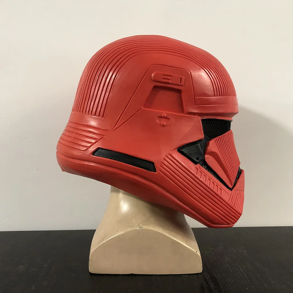 Звездные войны 9 The Rise of Skywalker Sith Trooper красный шлем Косплей звезда на Хэллоуин войны шлемы латексная маска реквизит