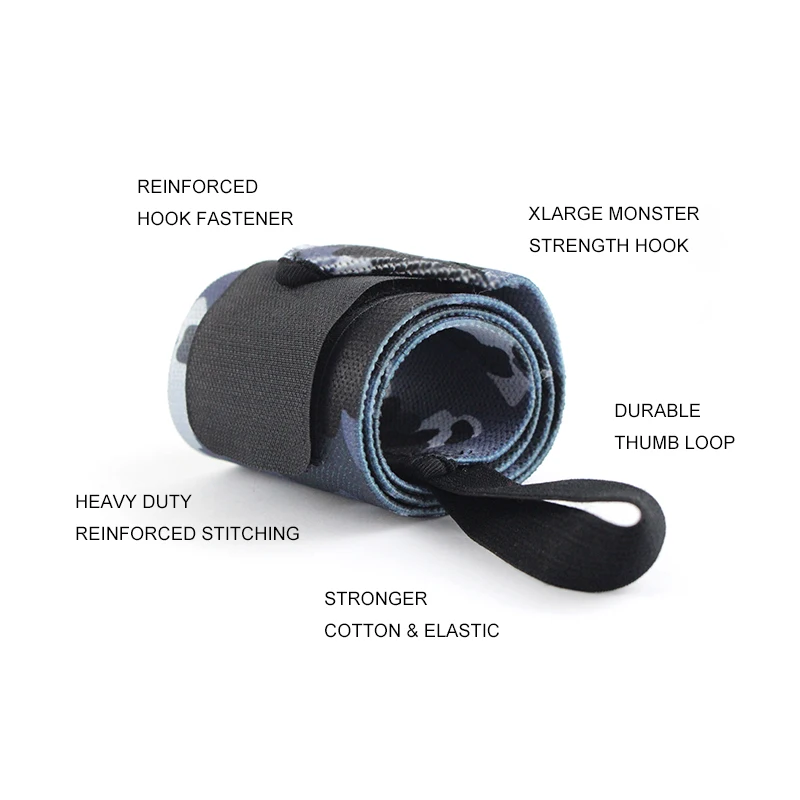 Wrist Support Brace Wristband Elastic Band for Fitness Pull Up Bar Weight Lifting Powerlifting Strength Training Gym Accessories