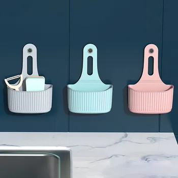 

Kitchen drain rack sponge kitchen towel storage Rack Drain-free sink drain bag Bathroom Soap dish sundries storage bag