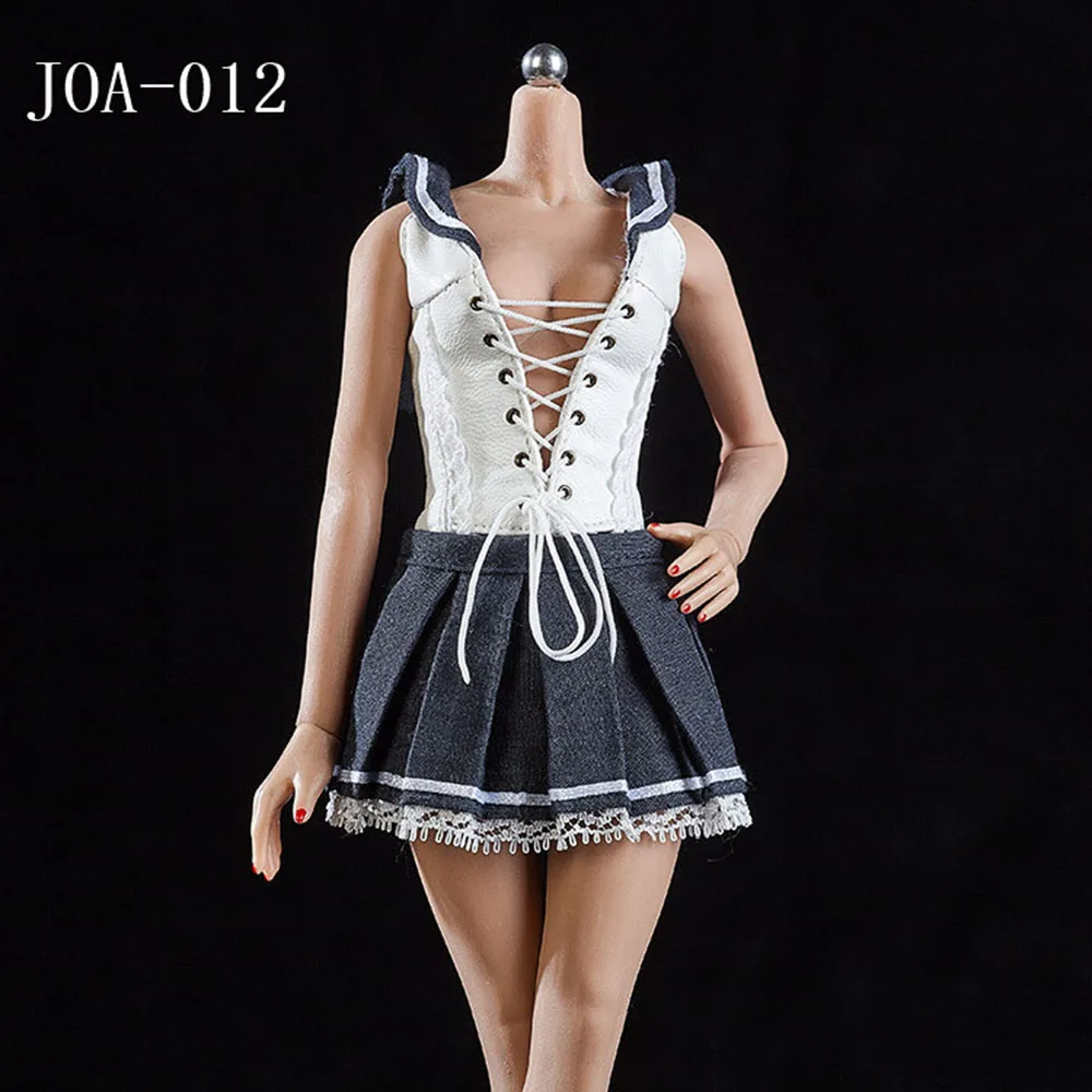 Spot 1/6 female soldier sexy grid sailor suit student uniform suitable for 12 inch action figure body | Игрушки и хобби