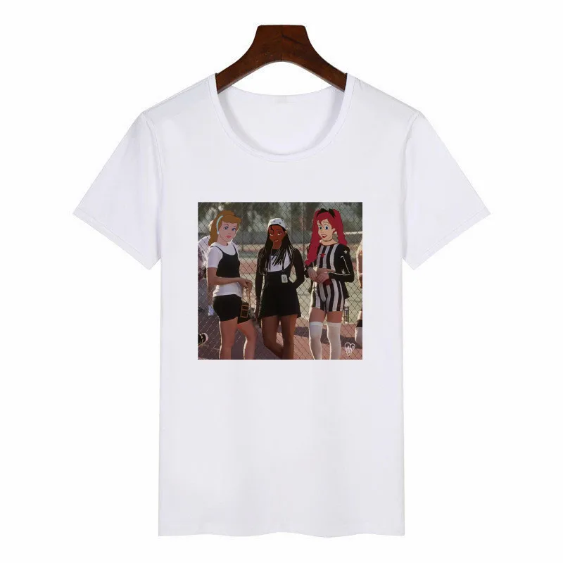 Женская забавная футболка в стиле Харадзюку, пародия, принцесса, круглый вырез, сука, панк, футболка с принтом, повседневная, короткий рукав, женская футболка