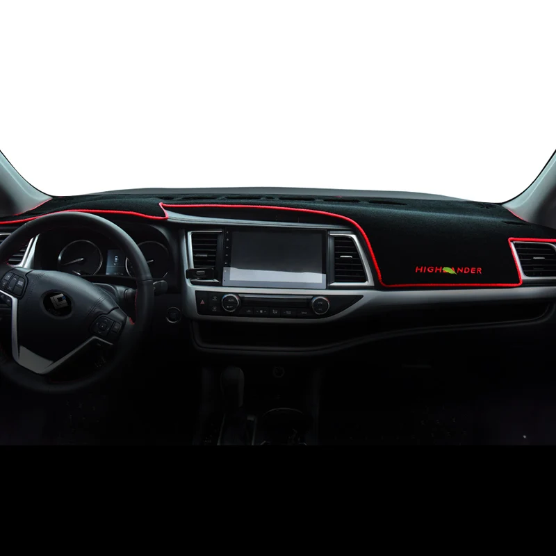 Aiwins Car styling For Toyota Highlander- Instrument panel central control sunscreen insulation mat - Название цвета: A