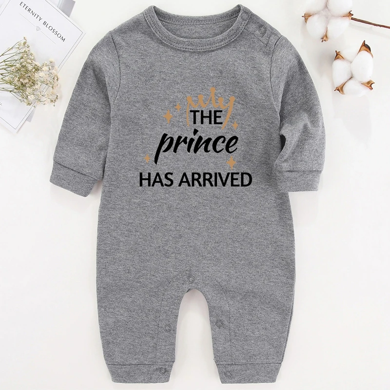 Newborn Sailor Romper Girls Boy Costume Anchor The Prince Has Arrived Winter Baby Boy Clothes Newborn Romper Cotton Baby Girl Photography Outfits Long Sleeve Babies Costume best baby bodysuits