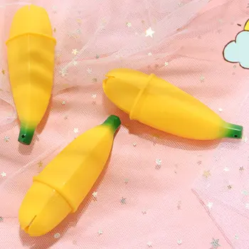 

Banana Funny Prank Squeeze Toy Slow Rising Bananas With Happy Face Kids Stress Reliever Decompression Toys Gift