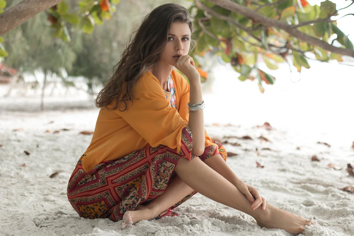 Пляжное платье туника Саида De Praia Бикини платье Cover Up женские купальники-бикини женский мудрый этническим принтом Для женщин богемные ацетат