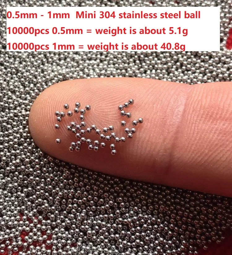 Шарики из нержавеющей стали 10000 шт./лот mini precision Dia 0 5 мм 6 7 8 9 1 304 | Спорт и