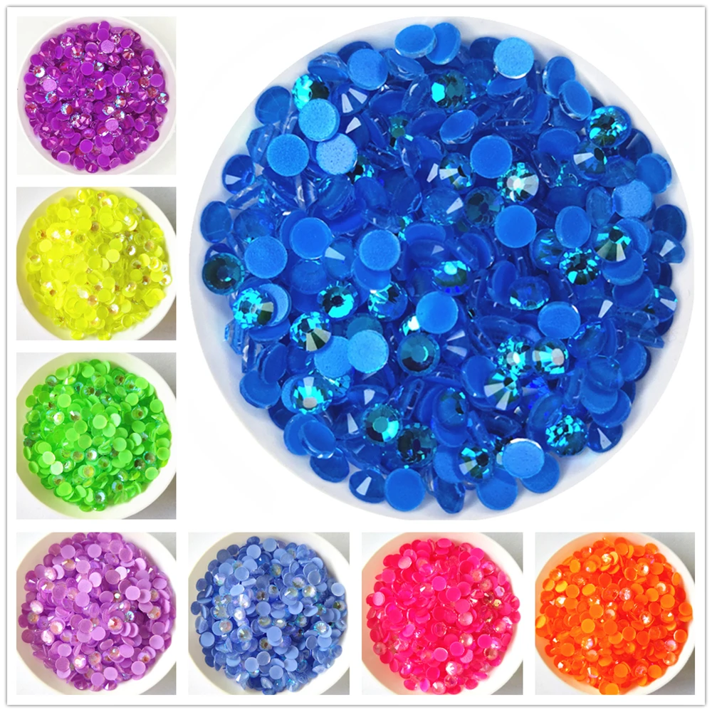 750pcs Résine Strass Nail Art Flatback Gemmes Cristal Ab - France - Foto 7