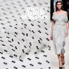 19 летняя Новинка 135 см ширина 12 Momme шелковая ткань в горошек модная ткань для рукоделия шитье женское платье Распродажа