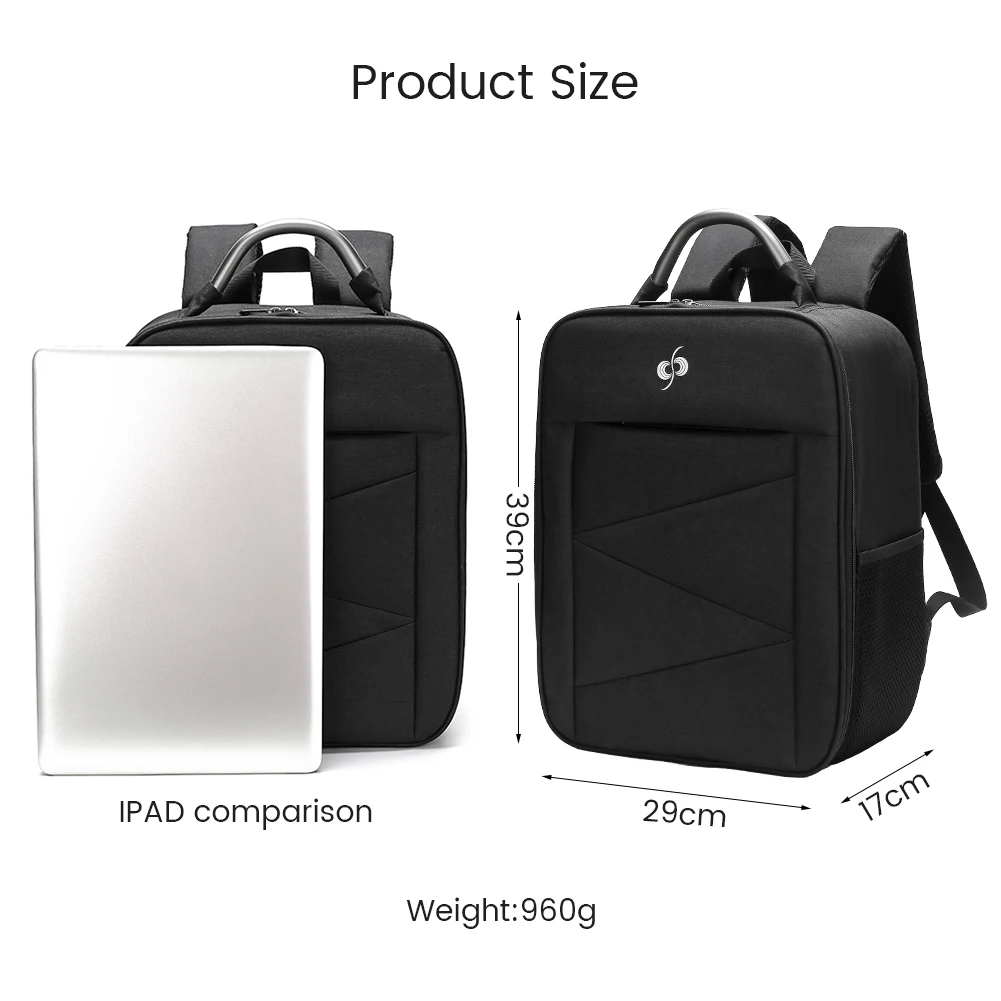 Ouverture du sac à dos étanche DJI FPV Combo révélant le drone, lunettes et contrôleur bien calés