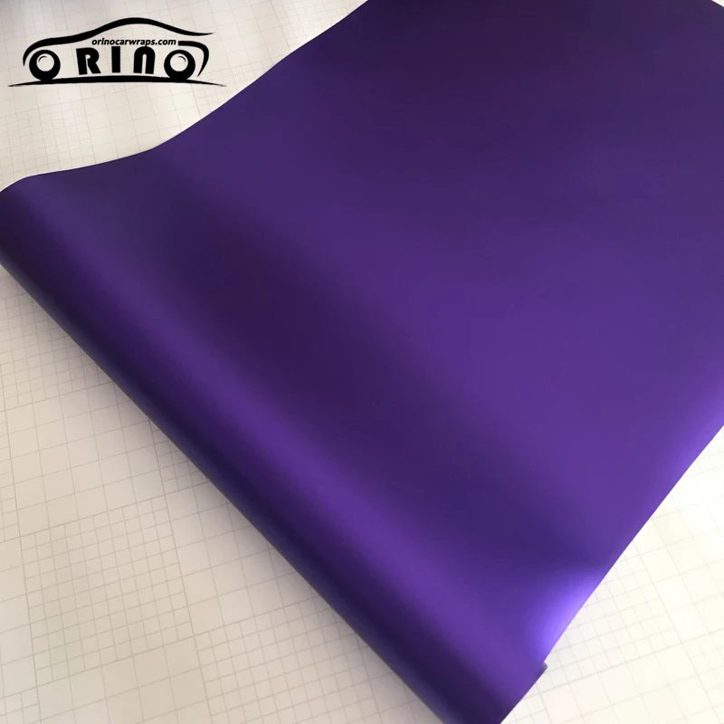 Purple Matte Metallic Chrome Vinyl Film Wrap-1
