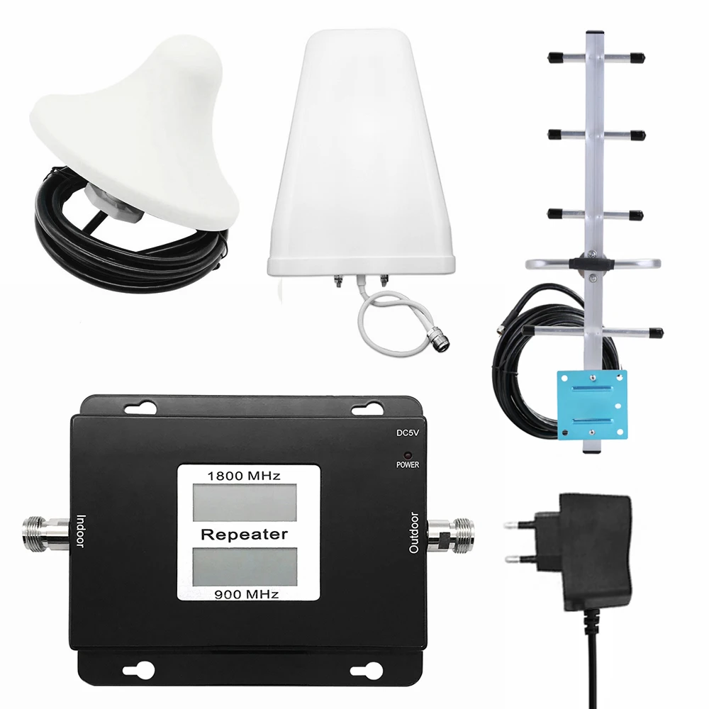 Повторитель сигнала для сотового телефона комплект усилителя GSM/DCS 900/1800 МГц 2G/4G