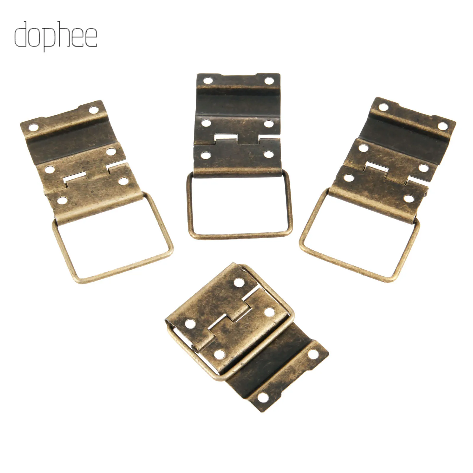 Dophee 2/4/20 шт античная бронза 4 размера шарнир для ящика шкафа ювелирная коробка с