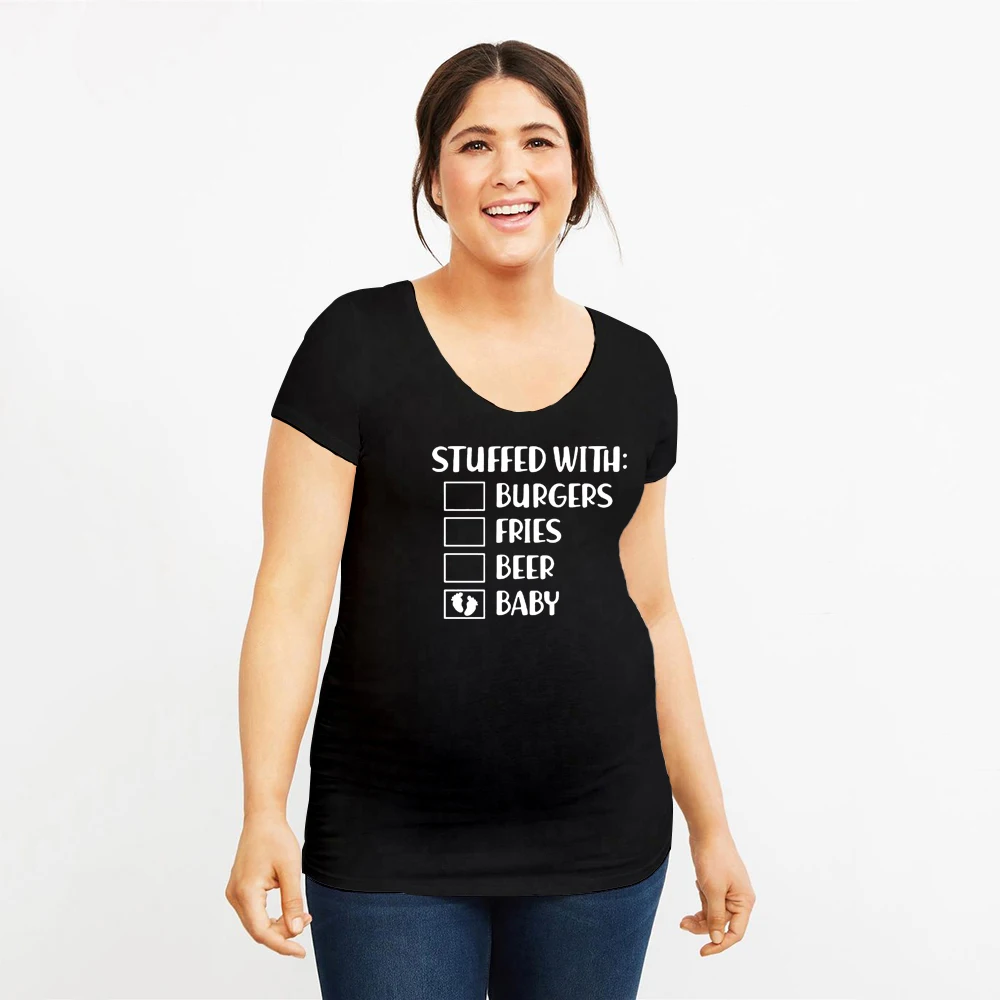 Pregnancy T shirt Couple T shirts Funny 