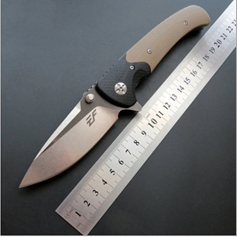

Eafengrow folding knife D2 blade G10 handle outdoor tactical camping pocket knives hunting survival flipper portable EDC tools