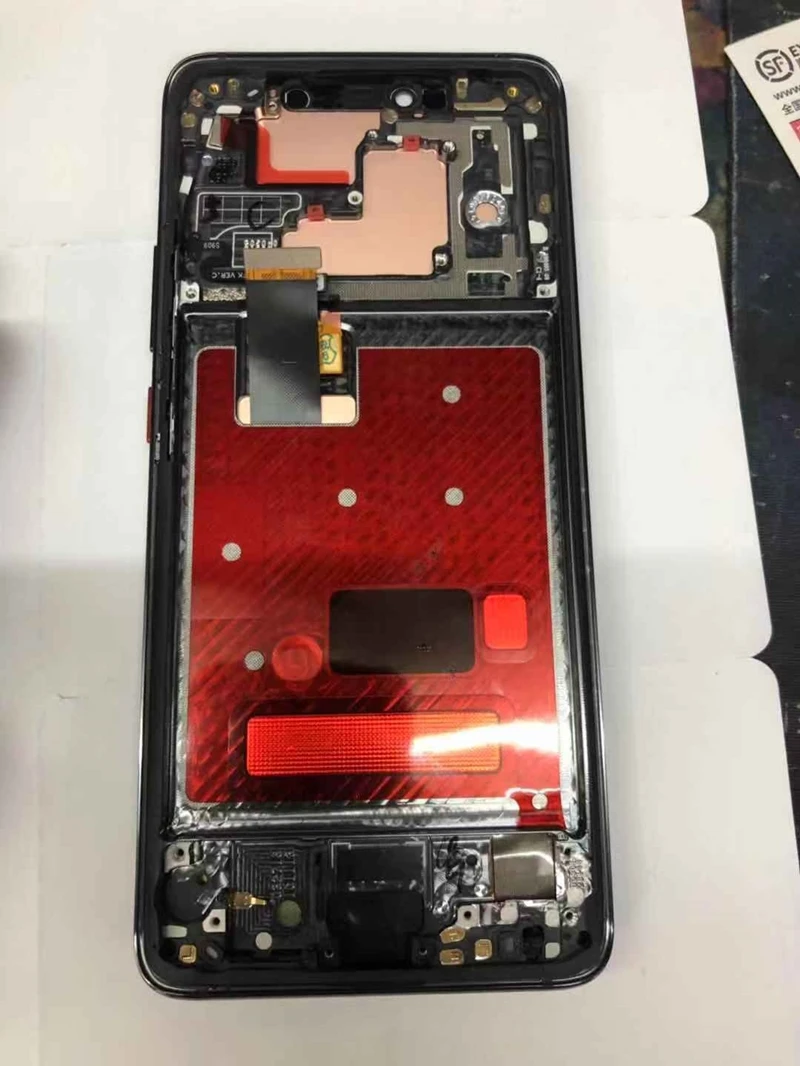 6,39 ''дисплей с рамкой для замены отпечатков пальцев для huawei mate 20 Pro lcd кодирующий преобразователь сенсорного экрана в сборе