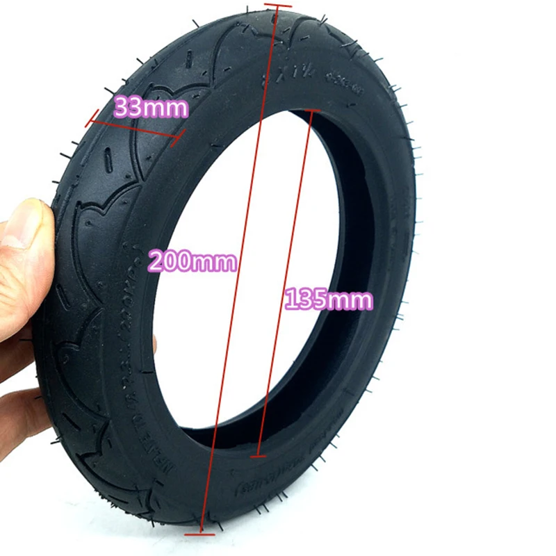 

8 inch 8X1 1/4 (200*45) Pneumatic Tire Inflatable Full Wheel For Electric Scooter anti-skid shock absorption Wheel