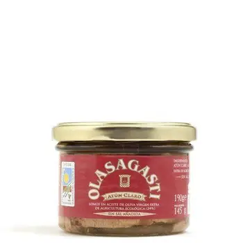 

LOMOS DE ATUN CLARO CON ACEITE DE OLIVA 190 GR BIO