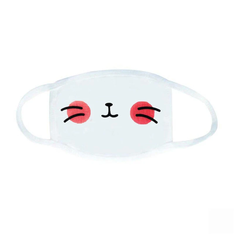 

1PC Unisex Cartoon Facial Expression Masks Funny Mouth Black Cotton Half Face Mask For New Year Carnival Wedding Birthday Party