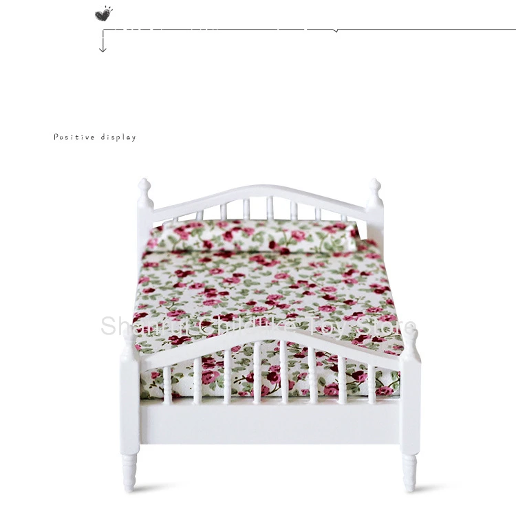 

1/12 Scale Miniature Dollhouse Bunk Bed Min Bed Room OB11 Doll House Bedroom Furniture Accessories Toy For Children Girls