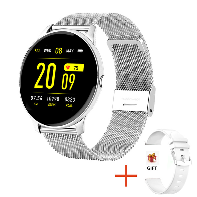 New Smart Watch Women Men Heart Rate Blood Pressure Information Remind Sport Multifunctional Waterproof lady Smartwatch+Box