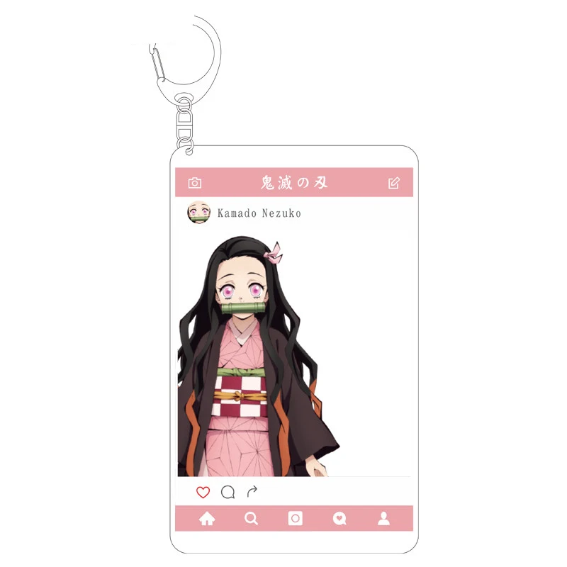 

Anime Demon Slayer: Kimetsu no Yaiba Tomioka Giyuu Kamado Tan Cosplay Transparent Acrylic Keychain Keyring Bag Pendant Gifts
