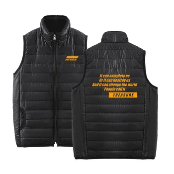 

Casual Ateez Mock Neck White Duck Down Coats Down Jacket Men Brand Coat