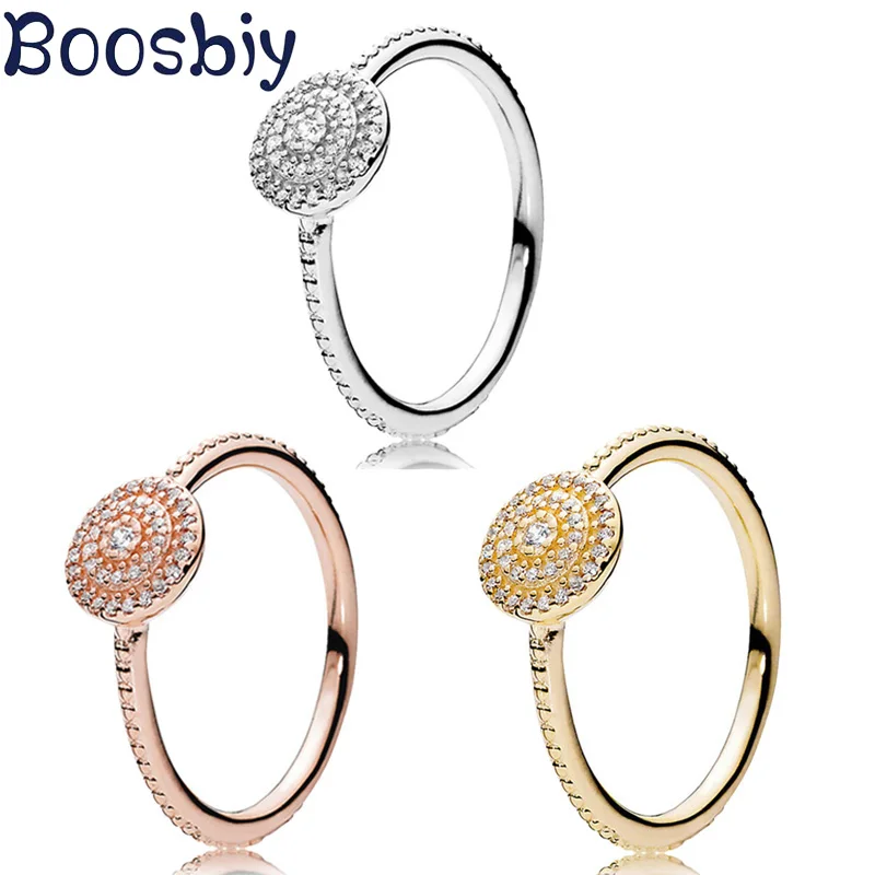 Boosbiy, модные круглые кольца с кубическим цирконием для женщин, дизайн, массивное кольцо для женщин, обручальное, свадебные ювелирные изделия, вечерние, подарок