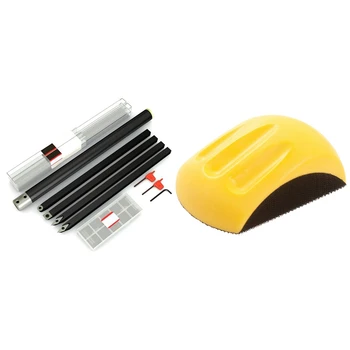 

1 Set Simple Carbide Simple Wood Turning Tools Lathe Tool Handle & 1 Pcs 6 Inch Hand Sanding Block