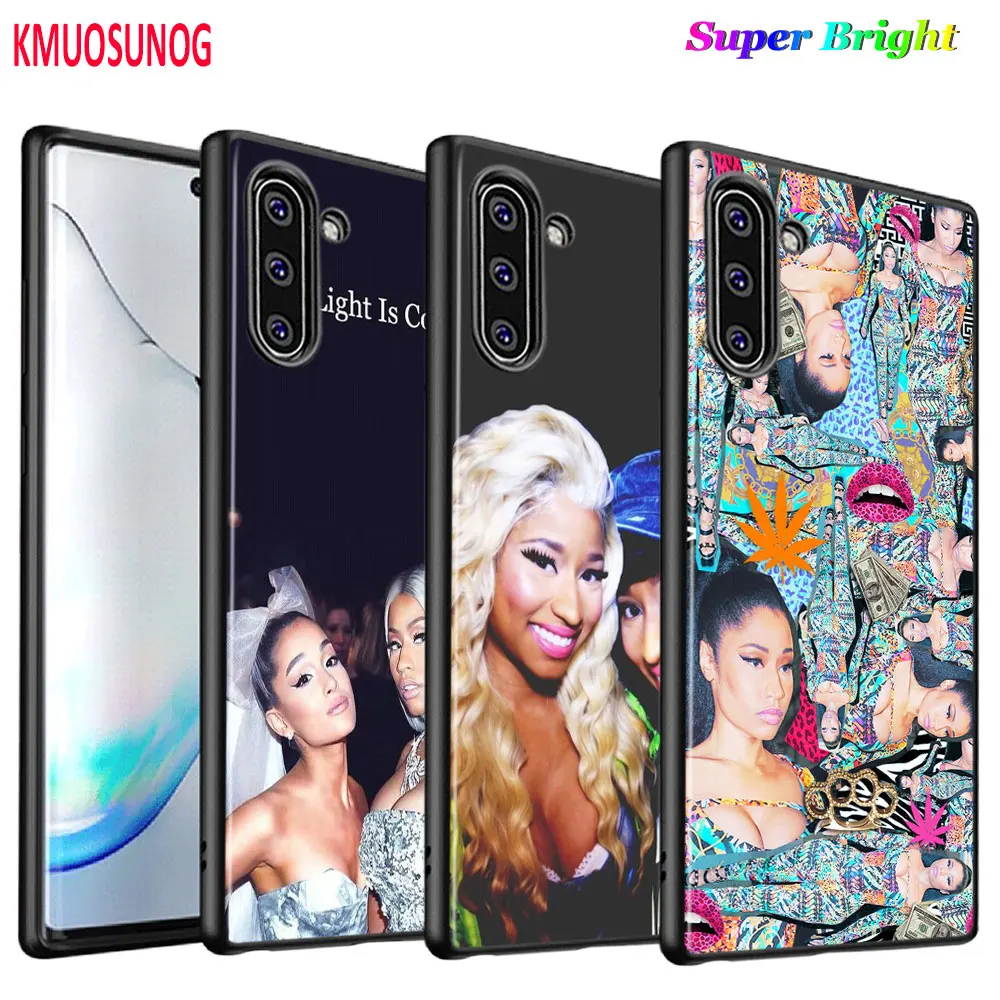 Черный силиконовый чехол привлекательный модный Nicki Minaj для Samsung Galaxy Note 10Plus 10 Pro 9 8