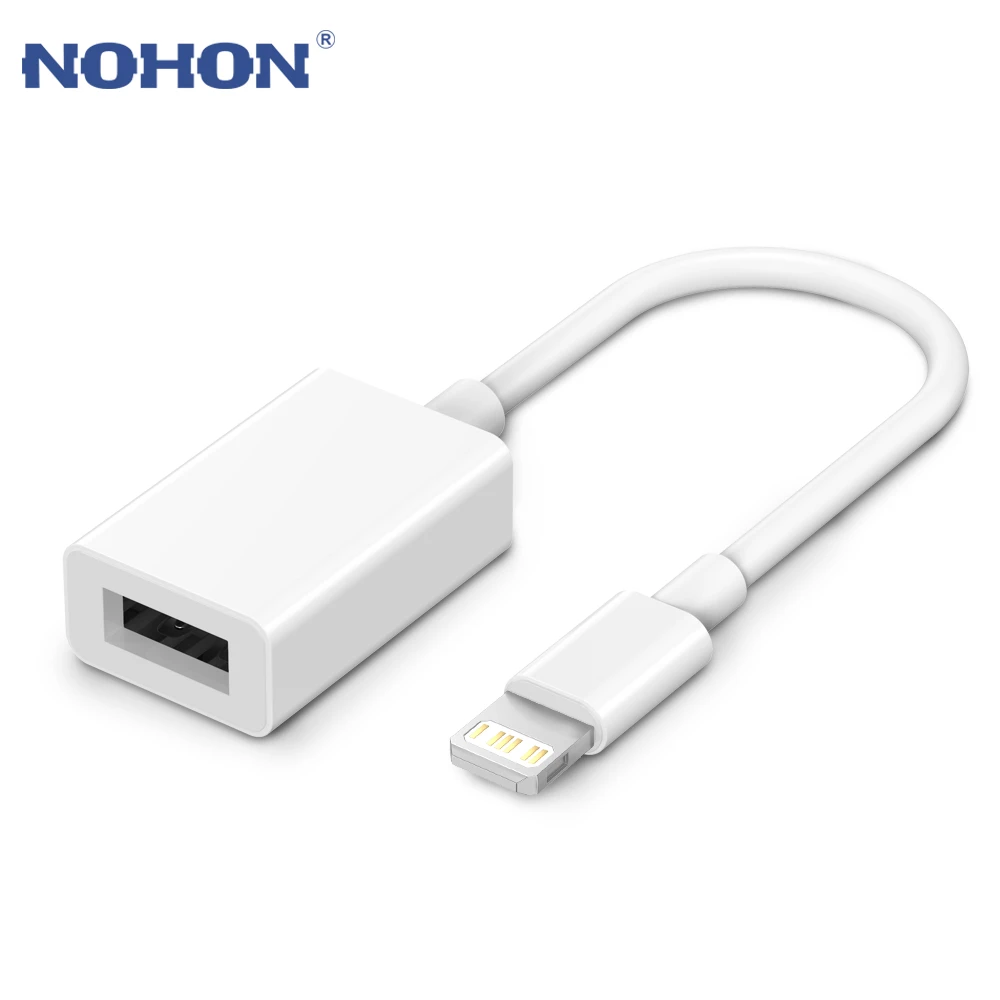 usb to phone jack adapter OTG for Apple to USB 3.0 Camera Reader Adapter for lightning iOS 14 13 12 Connector Kit Data Cable For IPhone 13 12 11 Pro 7 8 X phone jack to usb converter